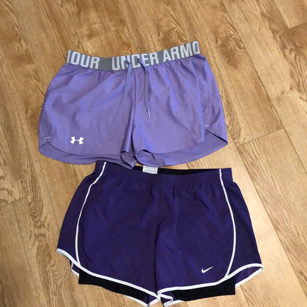 Purple work out short bundle